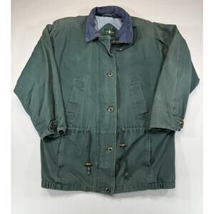 Vintage Hunt Club Field Jacket Mens XL Green Utility Coat Made in Hong Kong
